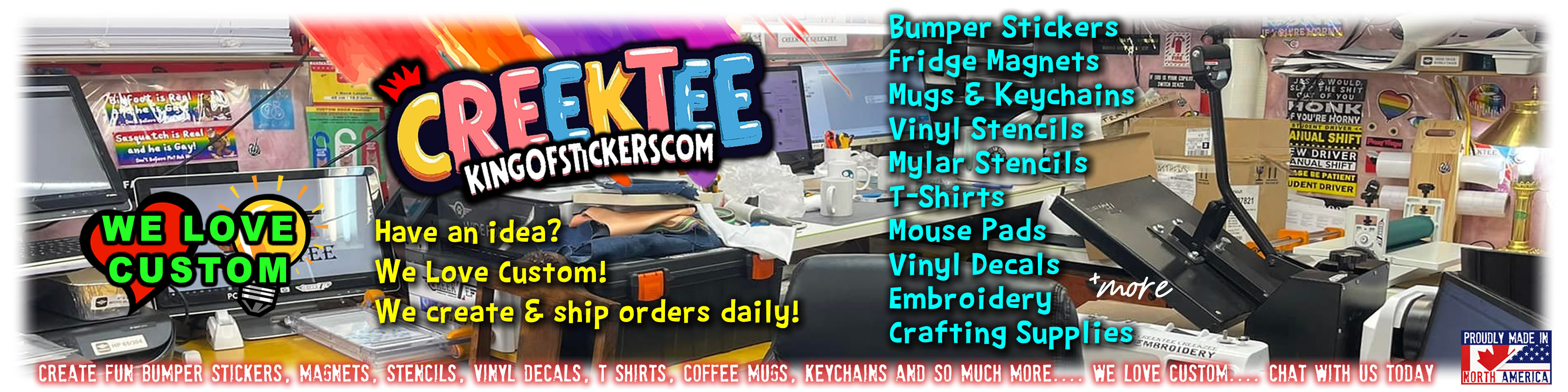 Custom Bumper Stickers, Magnets, Window Cling, Mugs, Key Chains, Lighter Wraps and more Custom Bumper Stickers, Magnets, Window Cling, Mugs, Key Chains, Lighter Wraps and more